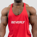 BEVERLY basic logo tank top - Red