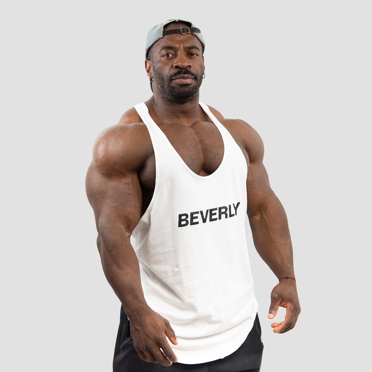 BEVERLY basic logo tank top - White