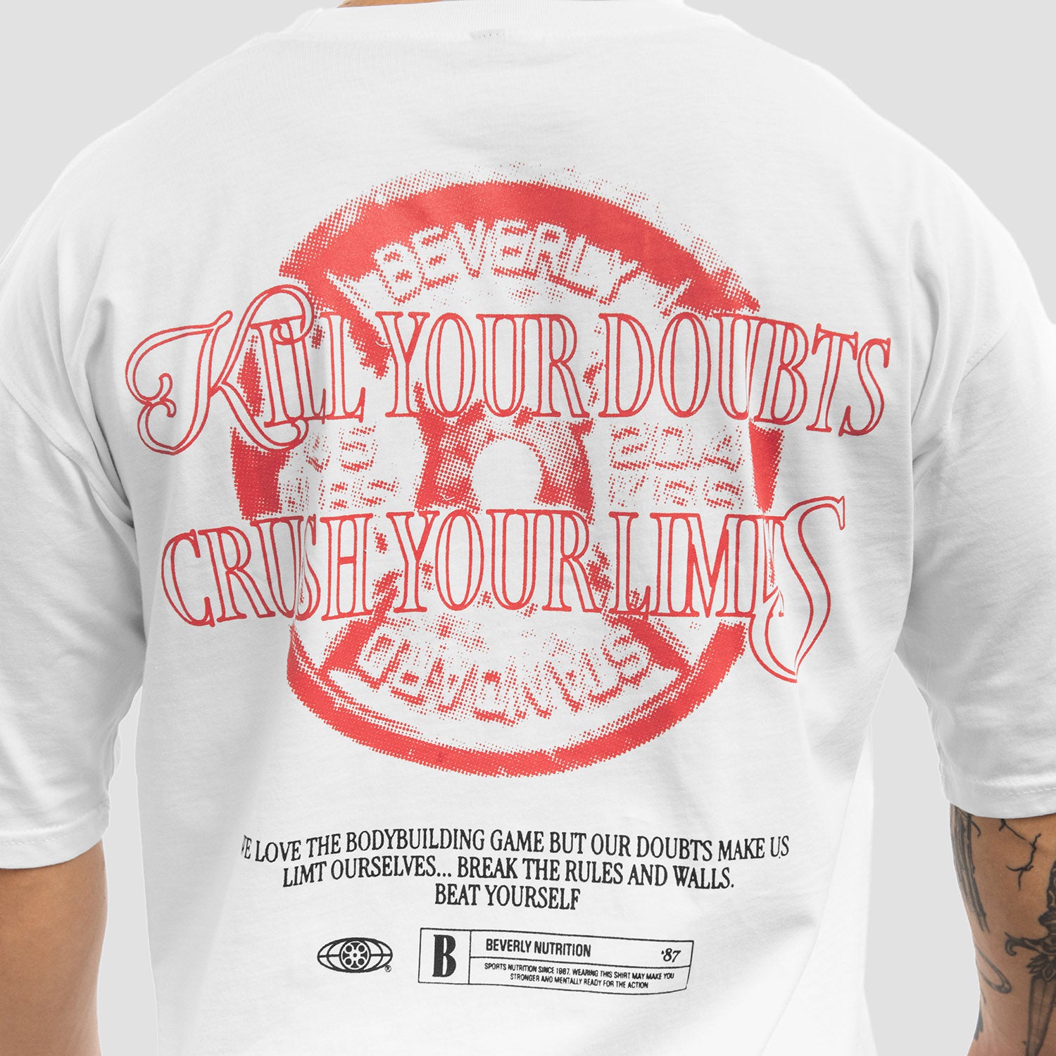 BEVERLY T-shirt - Crush your limits - White
