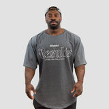 Oversized t-shirt - Results matter more than promises - Dark Gray