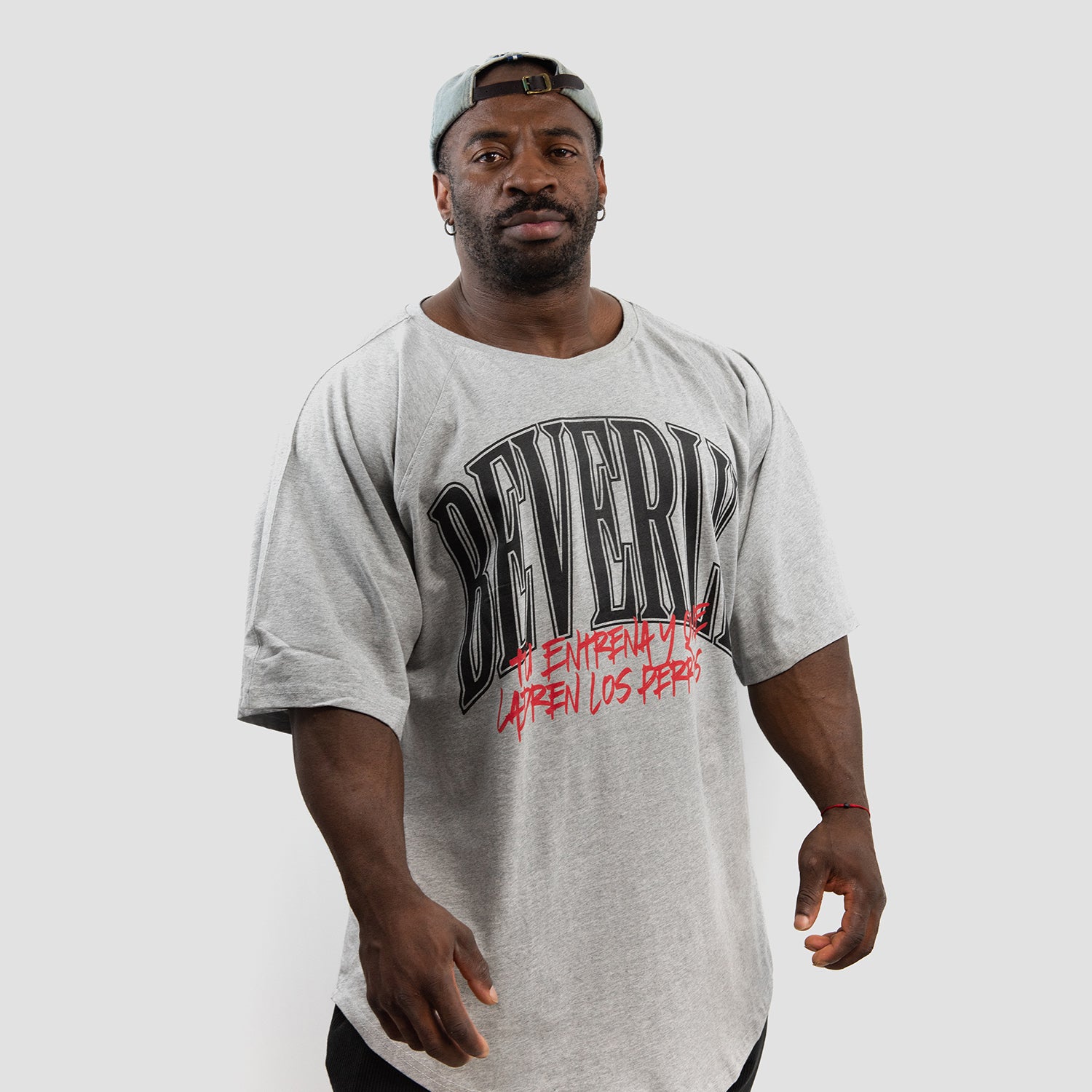 Beverly X Madelman Oversized T-Shirt - You train and let the dogs bark - Grey