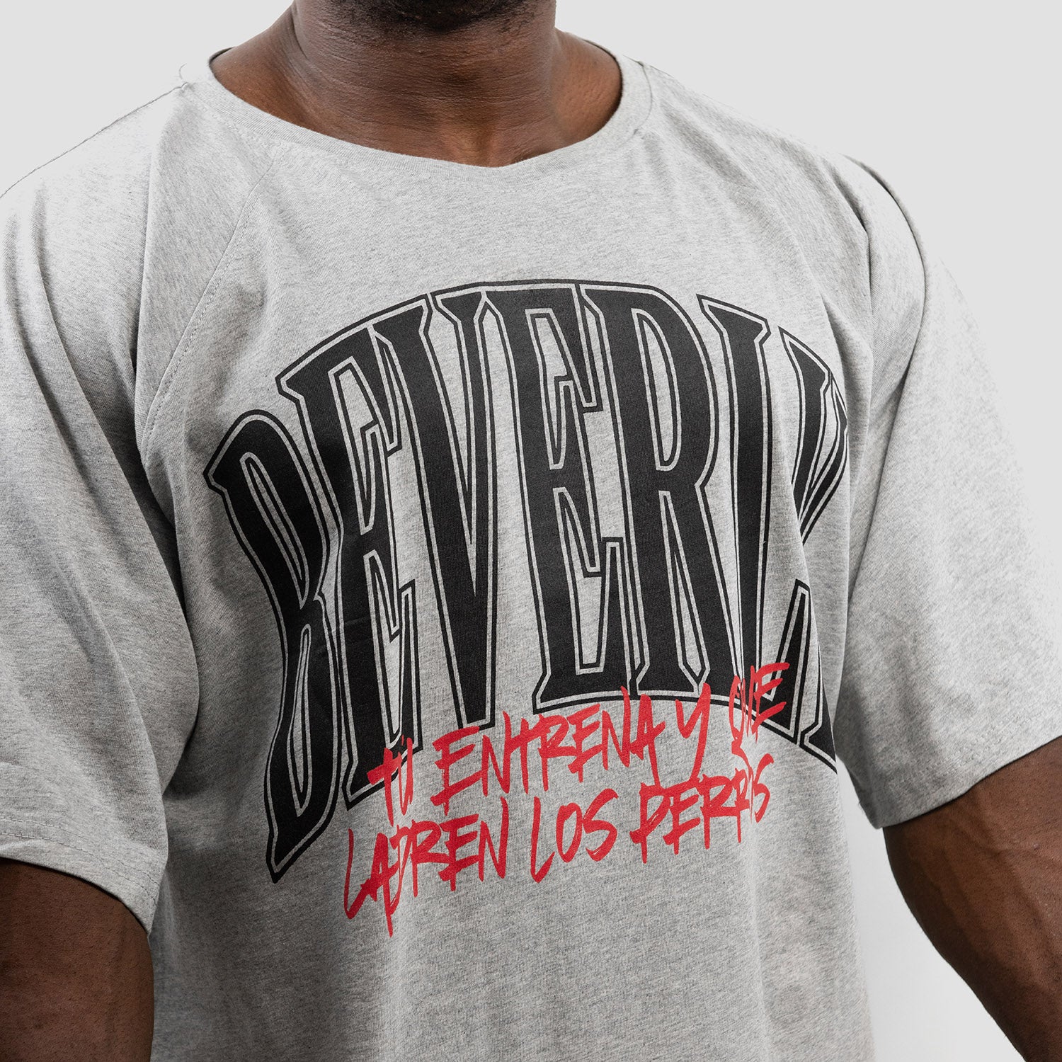 Beverly X Madelman Oversized T-Shirt - You train and let the dogs bark - Grey