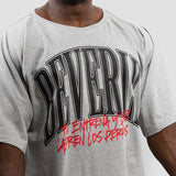 Beverly X Madelman Oversized T-Shirt - You train and let the dogs bark - Grey