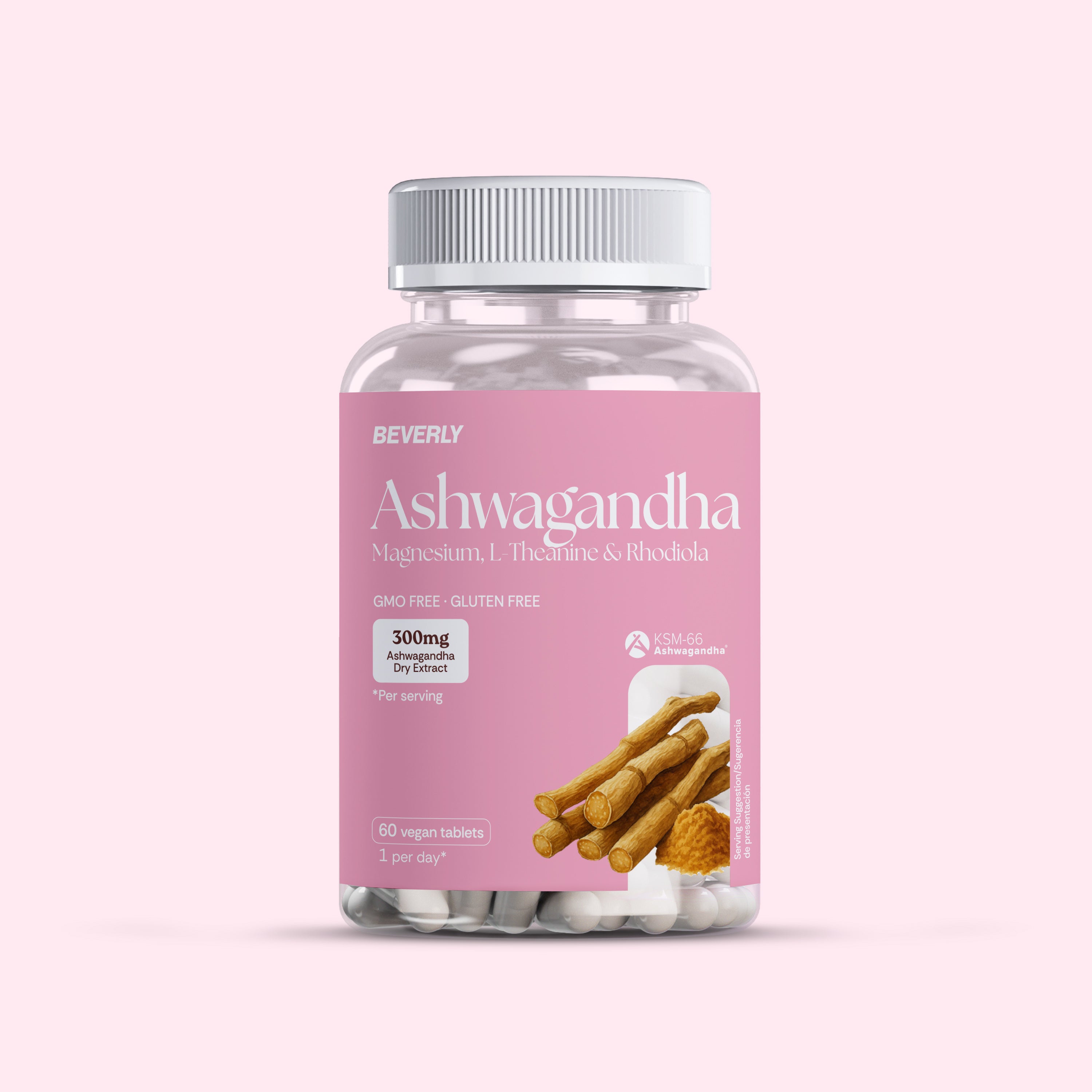 Ashwagandha For Her KSM-66 + Magnesium, L-Theanine &amp; Rhodiola - 60 Caps