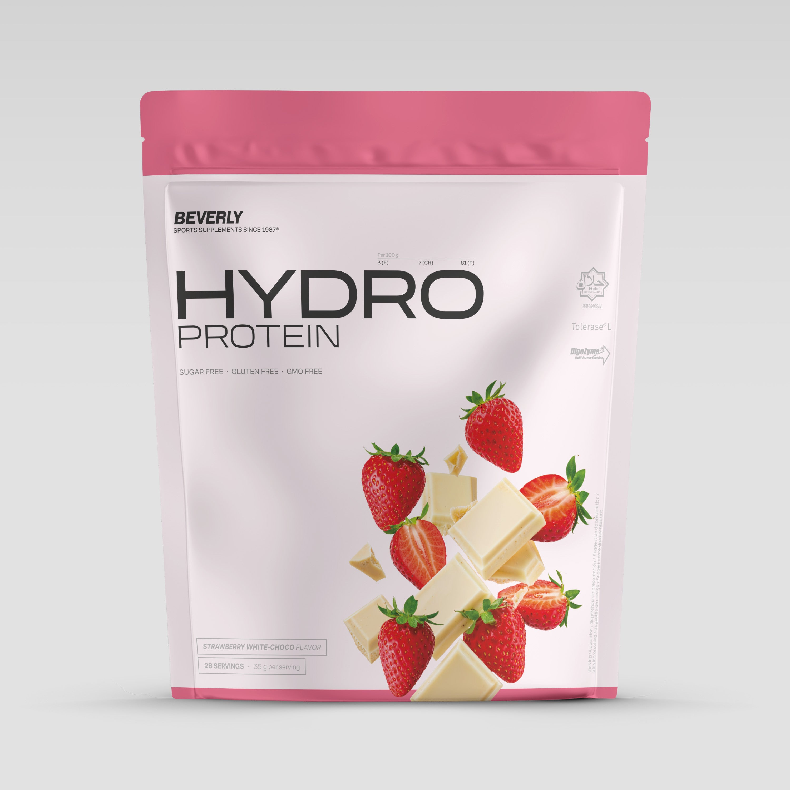 Hydro Protein - 1 Kg - Strawberry White Choco
