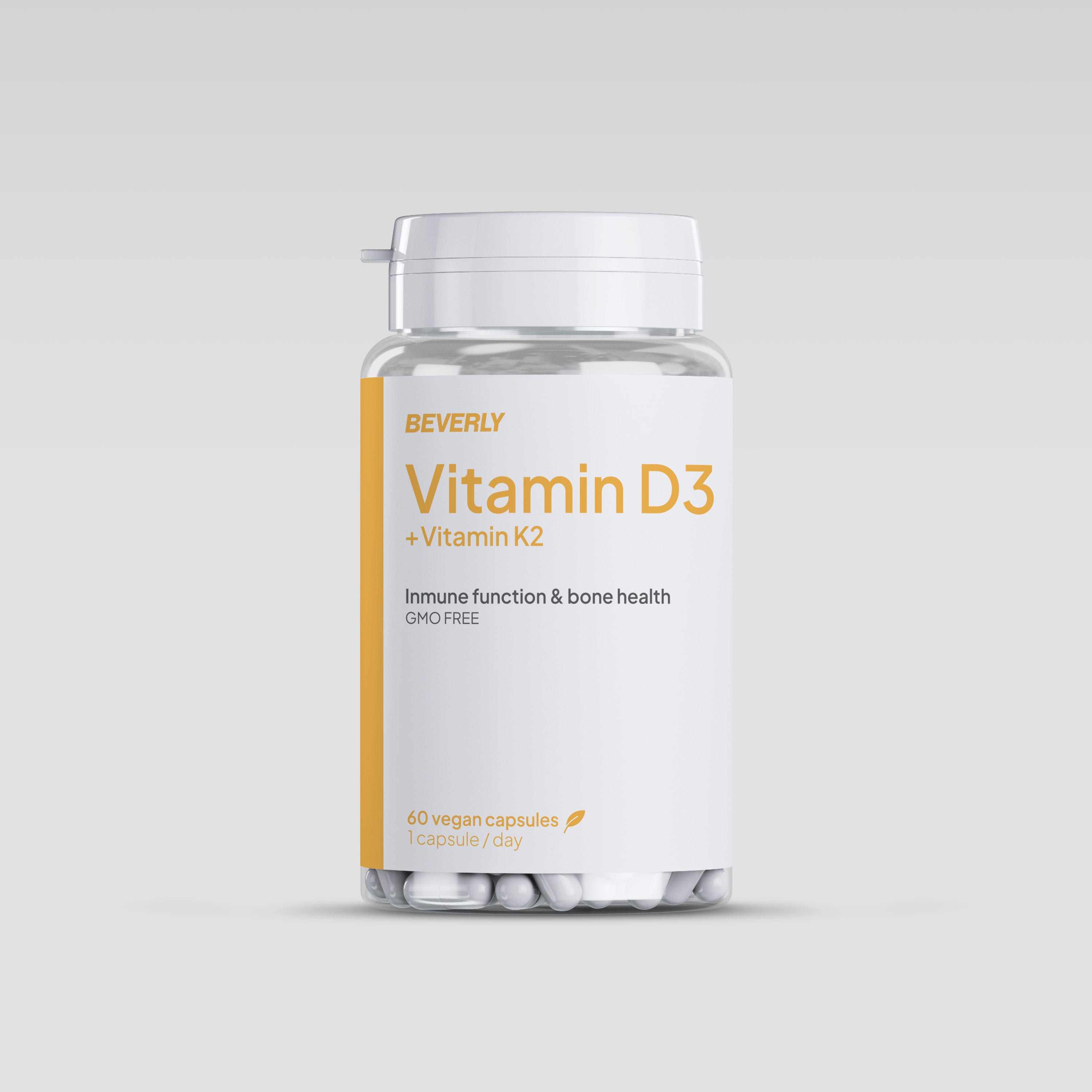 Vitamin D3 + K2 - 60 Caps - 60 Servicios